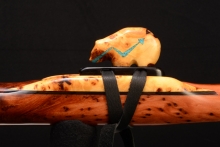 Redwood Burl Native American Flute, Minor, Mid F#-4, #F31J